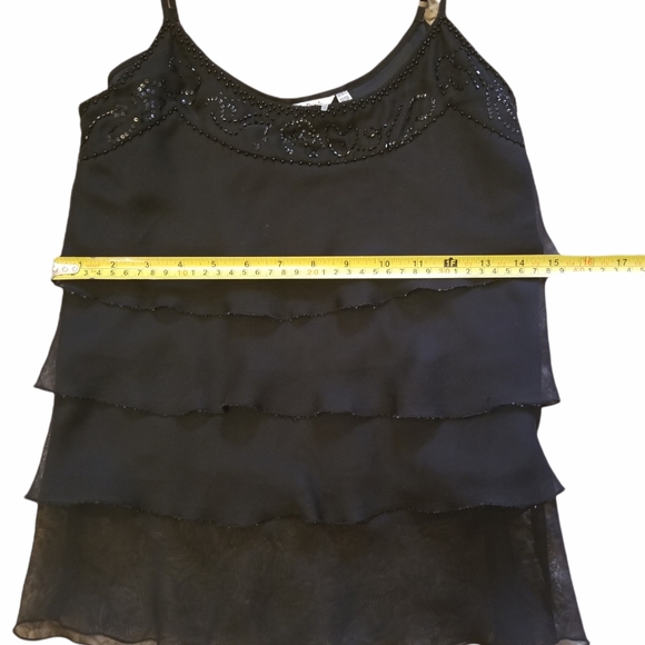 Razzle dazzle Sheer. Top black. M - Picture 3 of 6